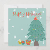 かわいいトナカイ |クリスマスパーティー 招待状 (裏面)