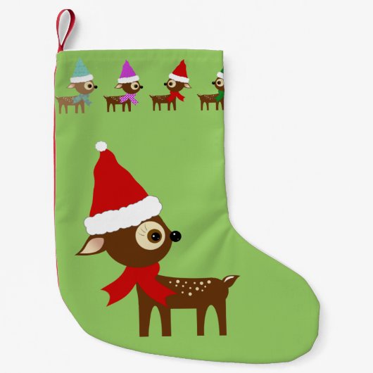 かわいいトナカイ クリスマス ストッキング (正面)