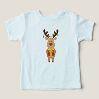 かわいいトナカイ クリスマス 子供服Tシャツ
