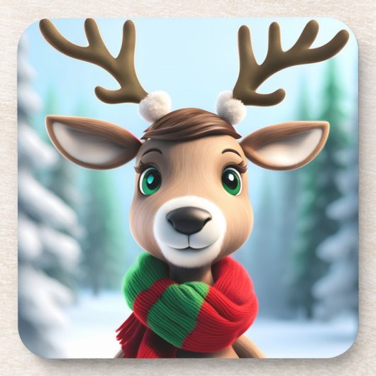 かわいいトナカイ コースター (正面)
