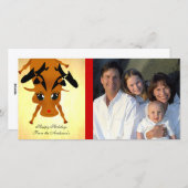 かわいいトナカイ シーズンカード (正面/裏面)