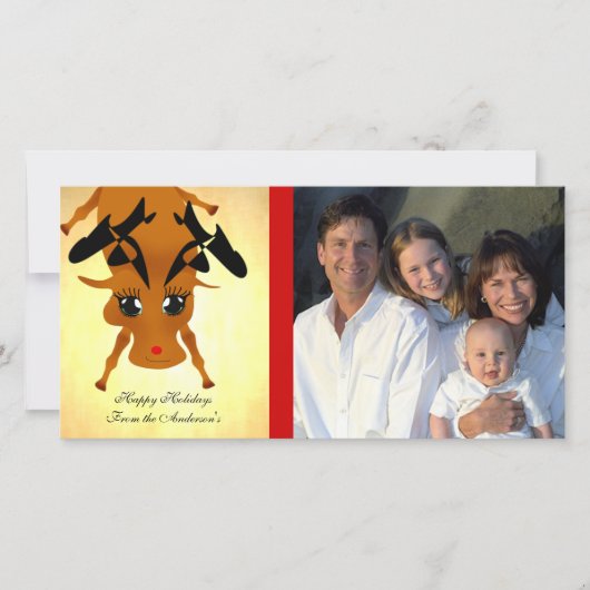 かわいいトナカイ シーズンカード (正面)