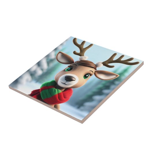 かわいいトナカイ タイル (側面)