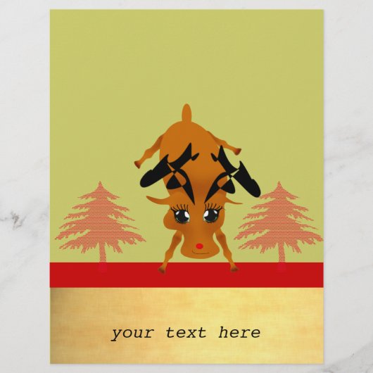 かわいいトナカイ チラシ (正面)