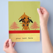 かわいいトナカイ チラシ (手)