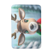 かわいいトナカイ バスマット (正面縦)