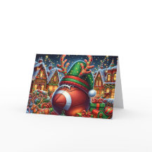 かわいいトナカイ フットボール クリスマス