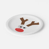 かわいいトナカイ ペーパープレート (アングル)