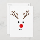 かわいいトナカイ ポストカード (正面/裏面)