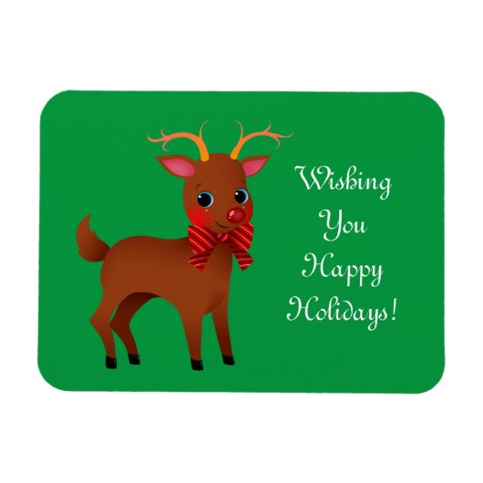 かわいいトナカイ マグネット (横)