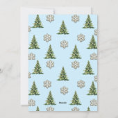 かわいいトナカイ　メリークリスマス シーズンカード (裏面)