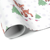 かわいいトナカイ ラッピングペーパー (ロールコーナー)