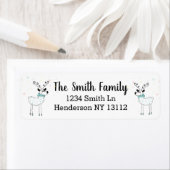 かわいいトナカイ ラベル (インサイチュ)