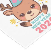 かわいいトナカイ 新年 2026 テーブルランナー (コーナー)