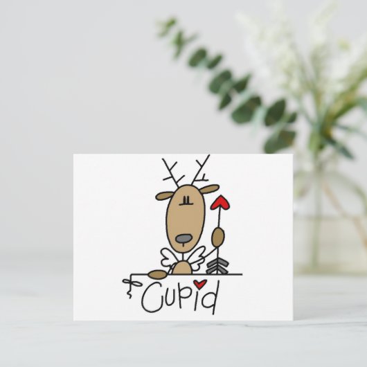 かわいいトナカイTシャツとギフト ポストカード (スタンド正面)