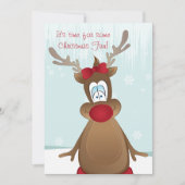 かわいいトナディアガールクリスマスパーティー 招待状 (正面)