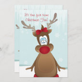 かわいいトナディアガールクリスマスパーティー 招待状 (正面/裏面)