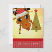 かわいいトナディアクリスマスディナー招待状 招待状 (裏面)