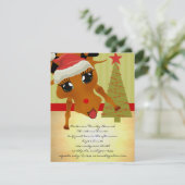かわいいトナディアクリスマスディナー招待状 招待状 (スタンド正面)
