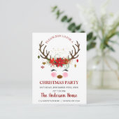 かわいいトナディアクリスマスホリデーディナーパーティー ポストカード (スタンド正面)