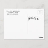 かわいいトナディアクリスマスホリデーディナーパーティー ポストカード (裏面)