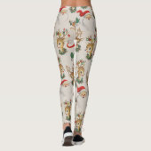 かわいいトナディアサンタレトロヴィンテージクリスマス レギンス (裏面)