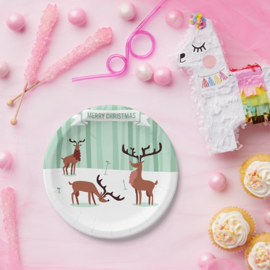 かわいいトナディースクリスマス紙プレート ペーパープレート (パーティー)