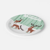 かわいいトナディースクリスマス紙プレート ペーパープレート (アングル)