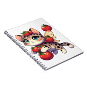 かわいいトマトのおとぎ猫 ノートブック (右側)