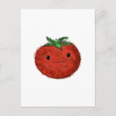 かわいいトマトの水彩 ポストカード (正面)