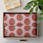 かわいいトマトの水彩 薄葉紙 (ギフト)