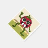 かわいいトマトナプキン スタンダードカクテルナプキン (角)