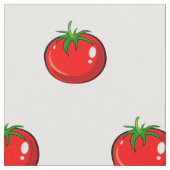 かわいいトマトパターン ファブリック (クローズアップ)