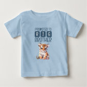 かわいいトラのお兄さん ブルー ベビーTシャツ (正面)