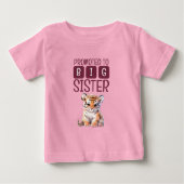かわいいトラのお姉ちゃんピンク ベビーTシャツ (正面)