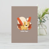 かわいいトラのキャラクターイラスト 招待状 (スタンド正面)