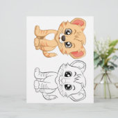かわいいトラの塗り絵ページ (スタンド正面)