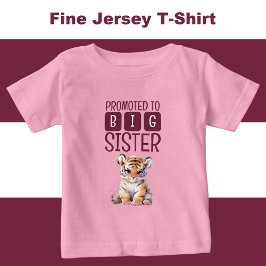 かわいいトラの姉 ピンク ベビーTシャツ