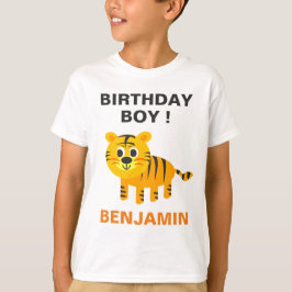 かわいいトラの子供の誕生日パーティー Tシャツ