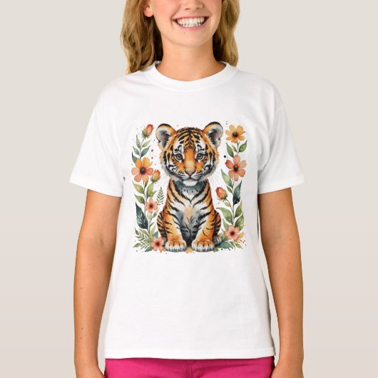 かわいいトラの子 Tシャツ (正面)