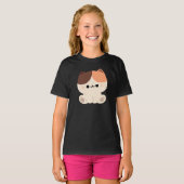 かわいいトライティ猫 Tシャツ (正面フル)