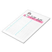 かわいいトライバルキティ猫のリスト ノートパッド (アングル)