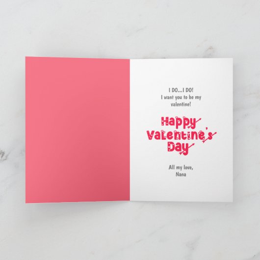 かわいいトライバルフクロウレインボーキッズバレンタインカード シーズンカード (内部)