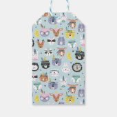 かわいいトライバル顔パターン ギフトタグ (裏面)