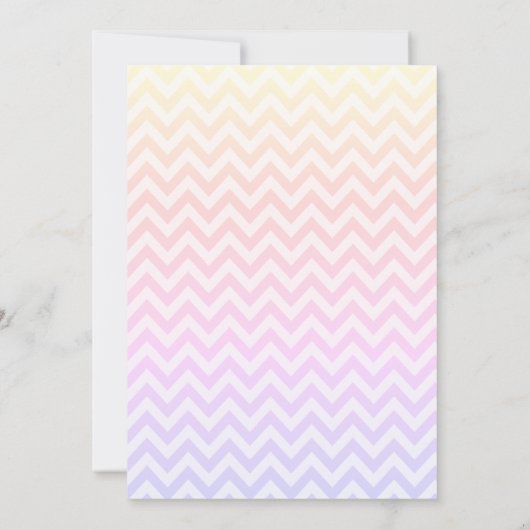 かわいいトラックスイーツジグザグベビーシャワー 招待状 (裏面)