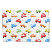 かわいいトラック車バス車寝具少年 枕カバー (正面)