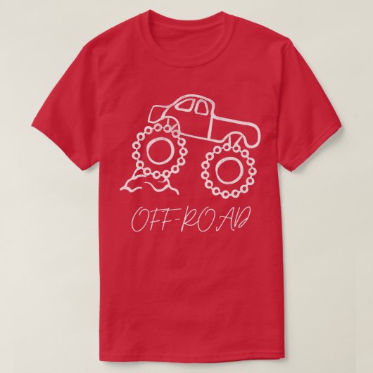 かわいいトラック車4x4破砕モンスタートラック愛 tシャツ (デザイン正面)