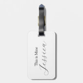 かわいいトラベルキャット ラゲッジタグ (裏面縦)