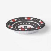 かわいいトランプのポーカーチップカジノパーティー ペーパーボウル (傾斜あり)