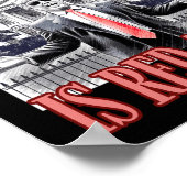 かわいいトランプ新年は再び赤いホワイトハウスO ポスター (角)